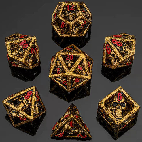 Hollow Metal Skull's Grin Dice Sets – Hymgho Premium Dice