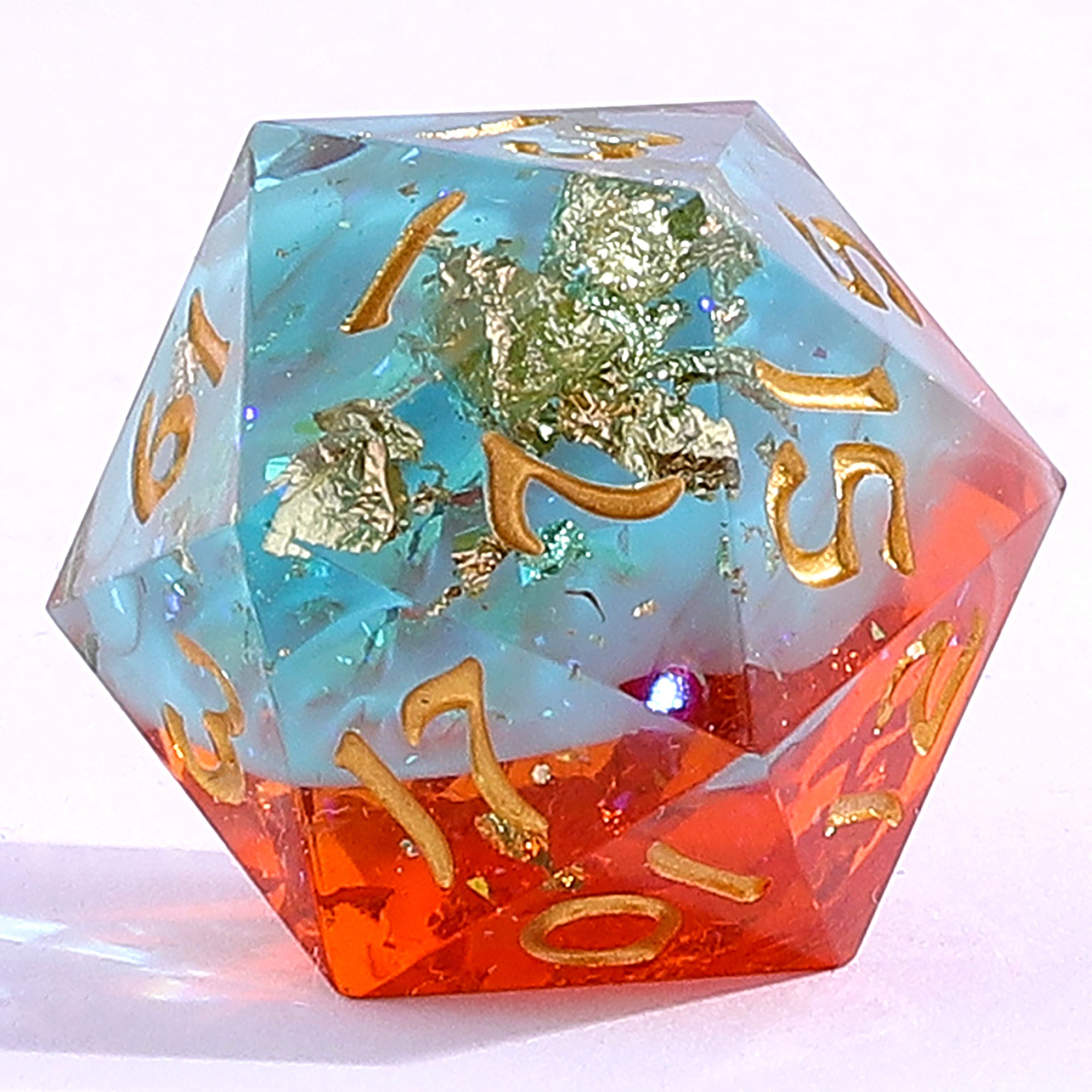 Captured Magic Sharp Edge Resin Dice - Sunset Mirage – Hymgho