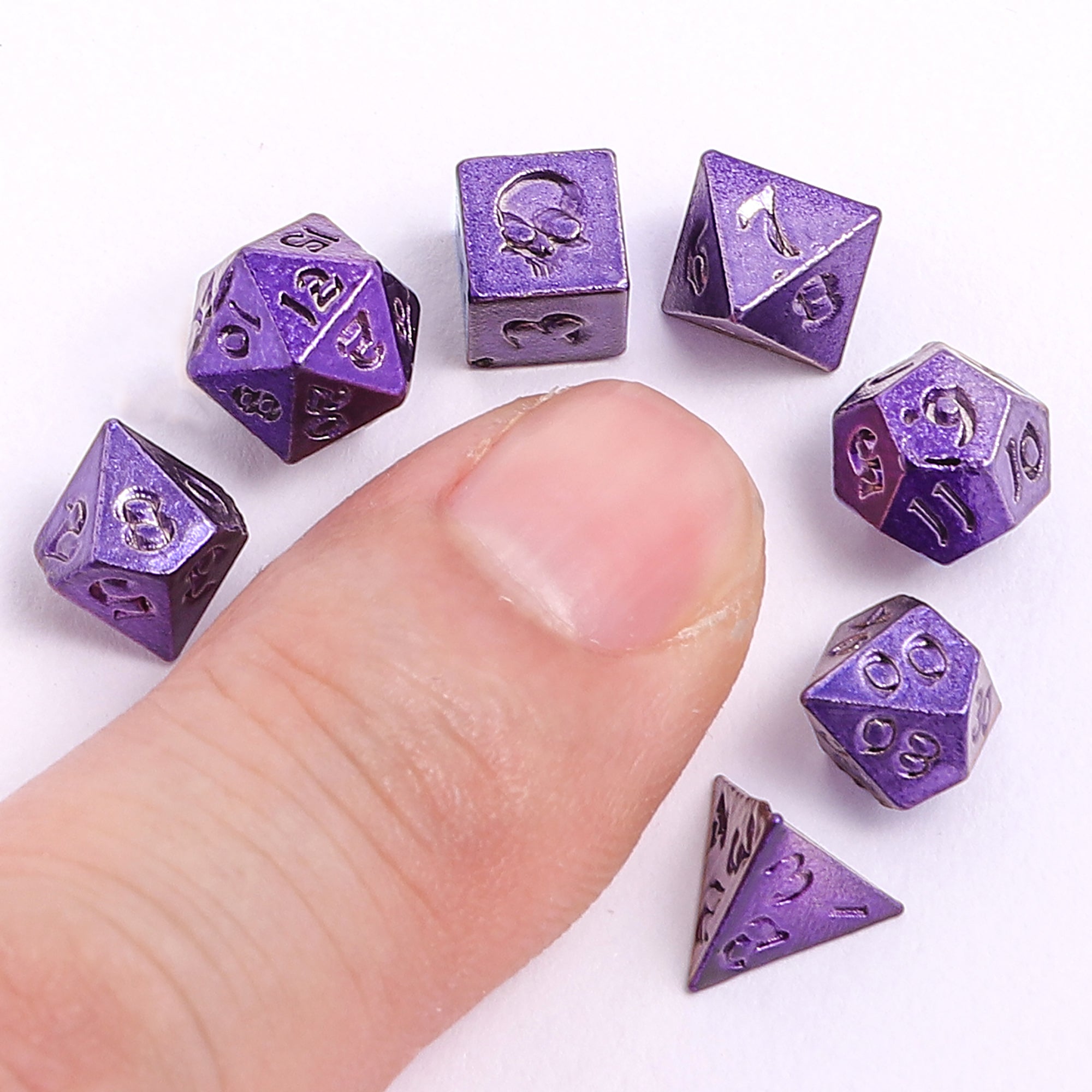 Unseelie Mini RPG Dice set - purple
