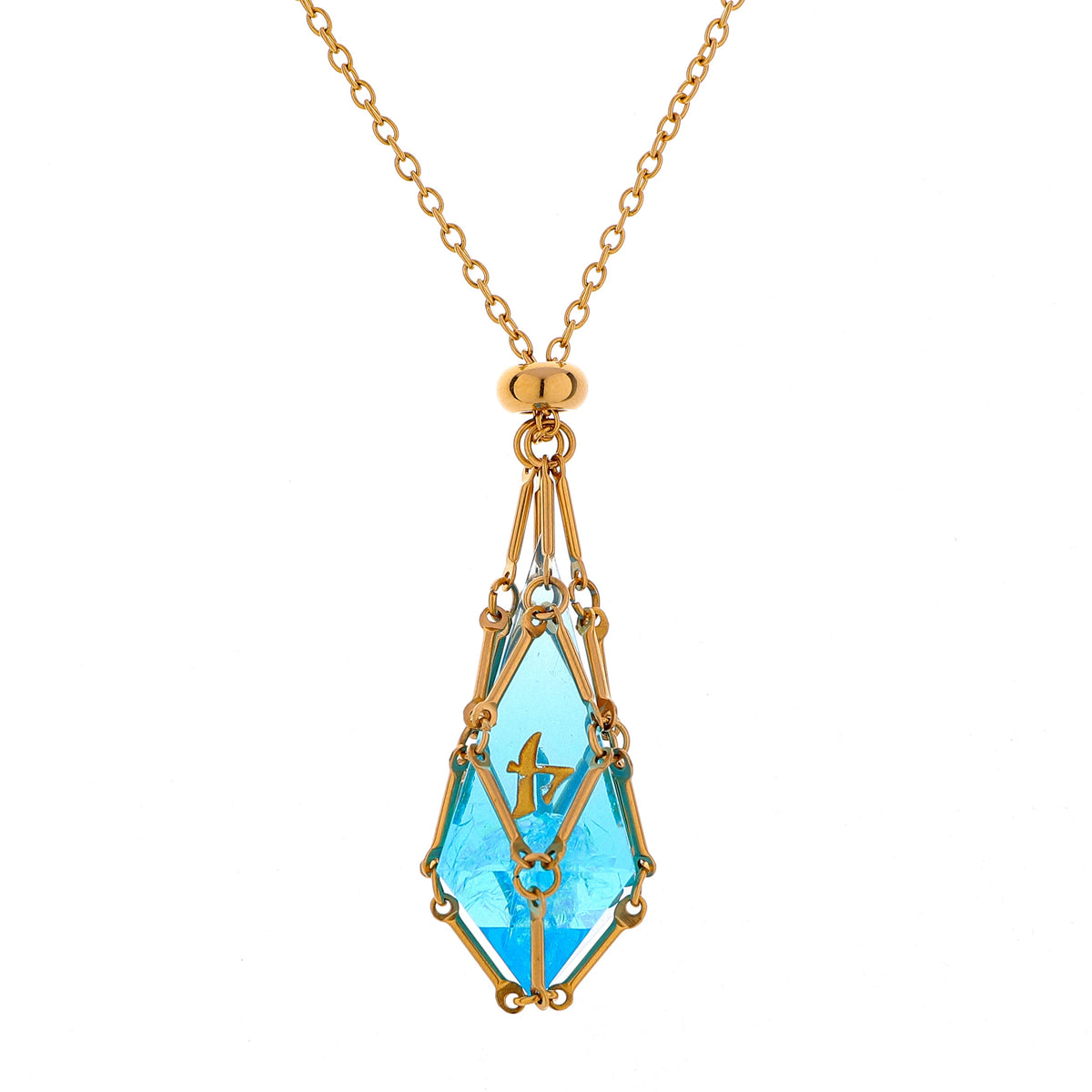 Dice Chain Mysticage Dice Chain Necklace with D4 - Gold Chain – Hymgho Premium Dice