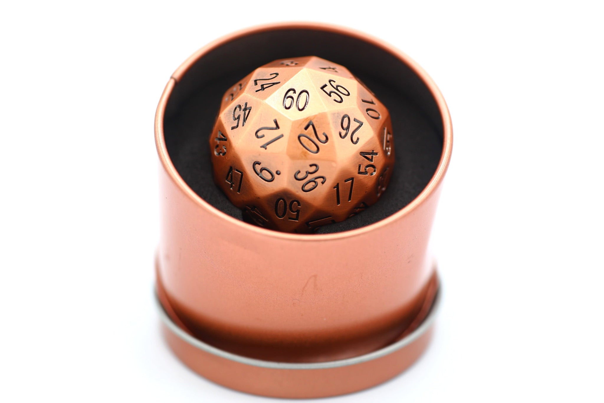 Titan's Fist Metal D60 Dice - Ancient Copper – Hymgho Premium Dice